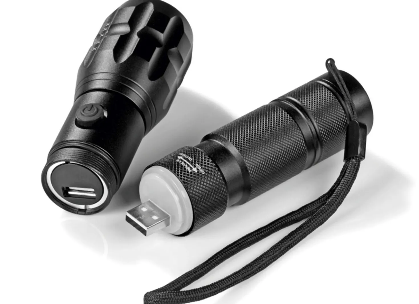 Akkubetriebene Taschenlampe