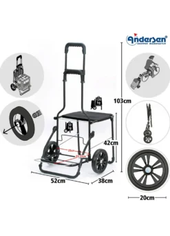 Andersen Einkaufsroller mit Sitzmöglichkeit