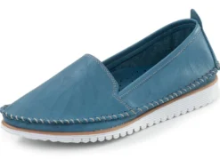 Andrea Conti, klassische Damen-Slipper, Weite G, mit herausnehmbarem Fußbett