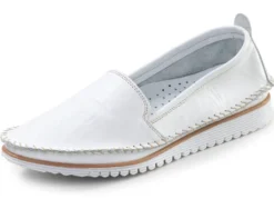 Andrea Conti, klassische Damen-Slipper, Weite G, mit herausnehmbarem Fußbett
