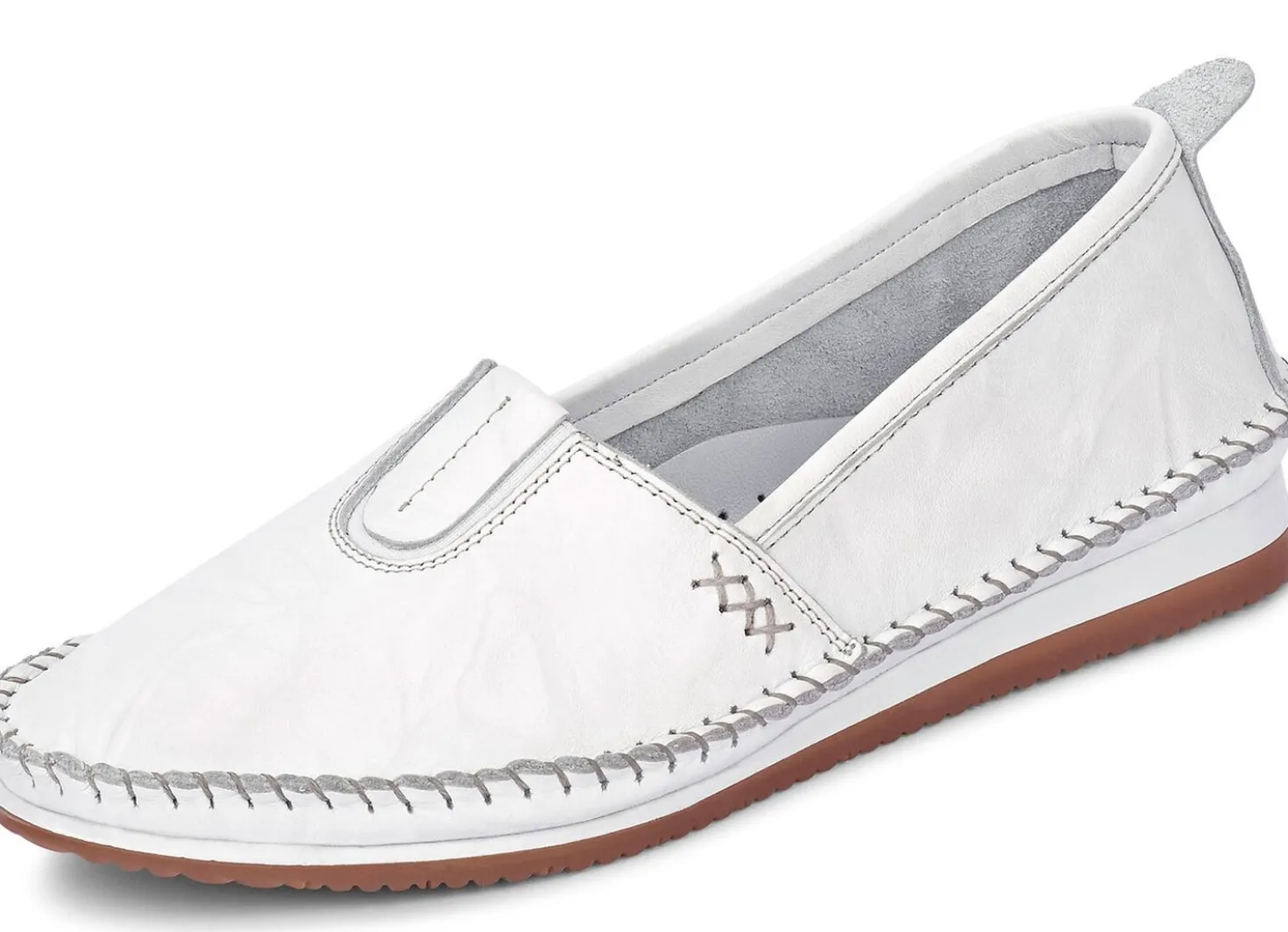 Andrea Conti, leichte Damen-Slipper, mit Gummizug
