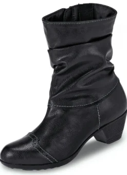 Andrea Conti, modische Damen-Stiefeletten, Winterschuhe, Weite G, mit Reißverschluss