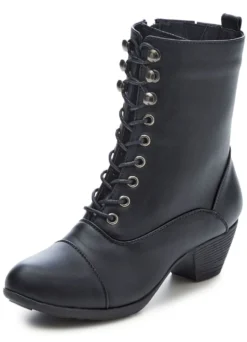 Andrea Conti, modische Damen-Stiefeletten, Winterschuhe, Weite G, mit Reißverschluss