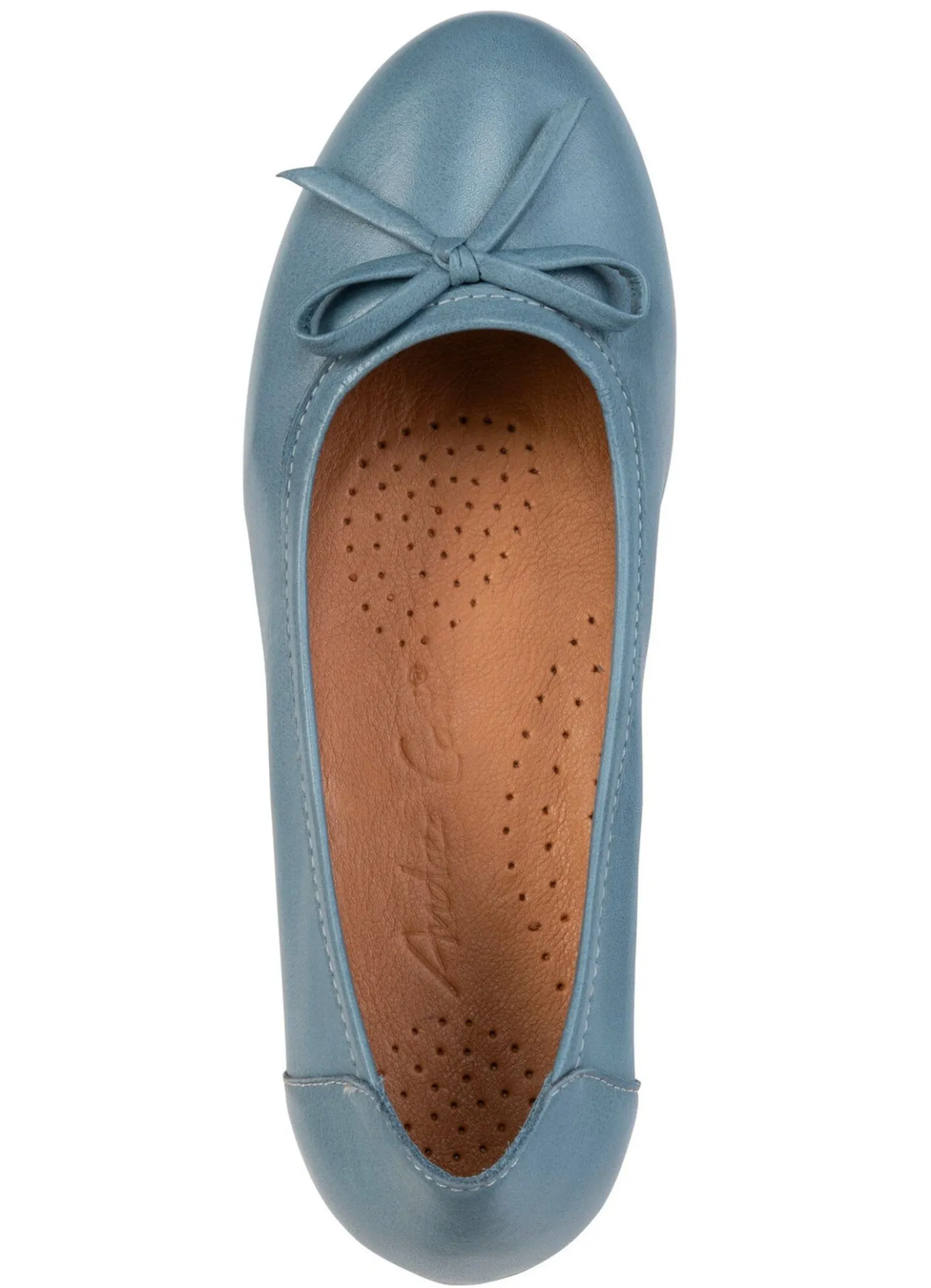 Andrea Conti, schicke Damen-Ballerinas, Weite G, mit herausnehmbarem Fußbett