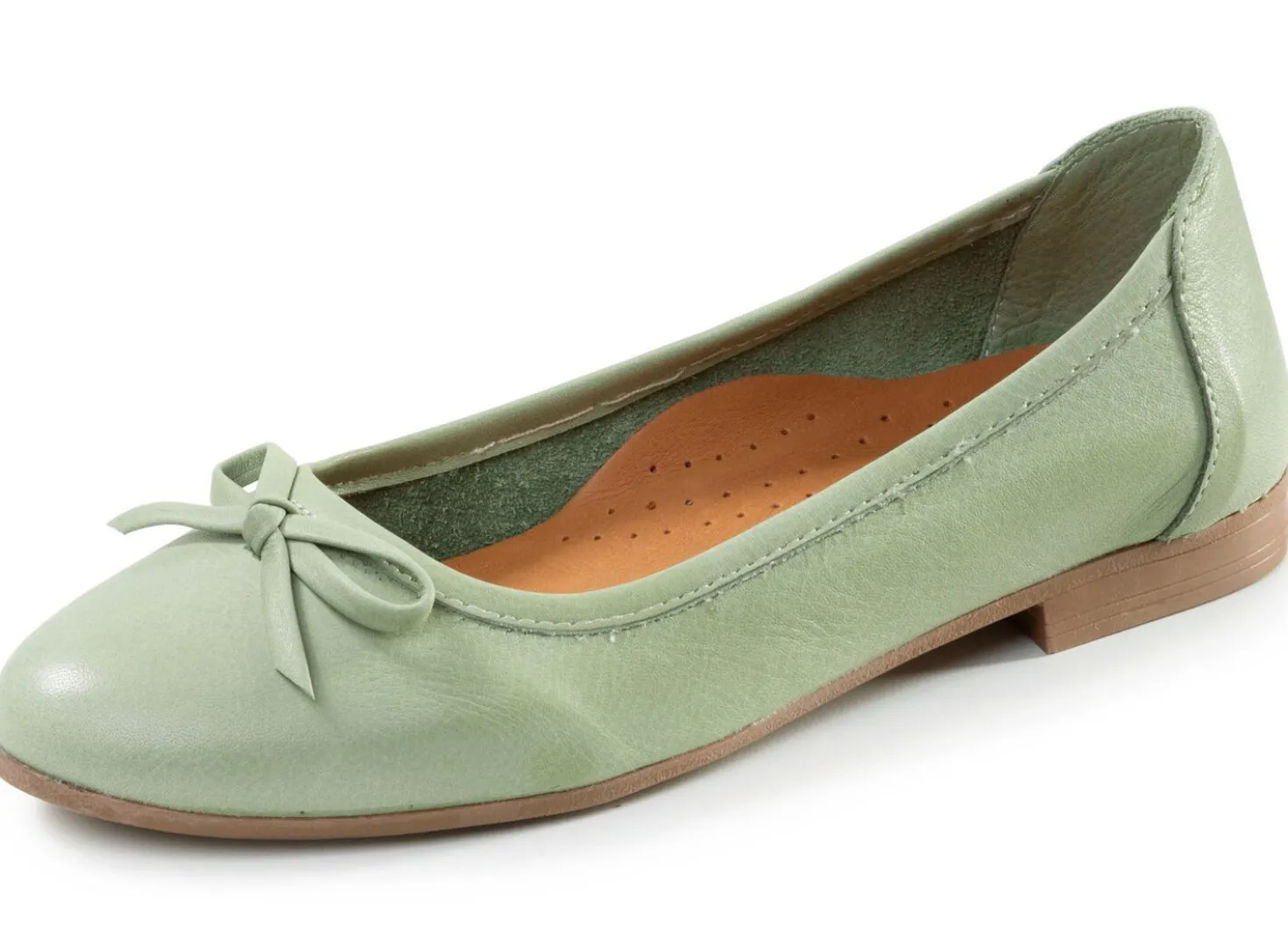 Andrea Conti, schicke Damen-Ballerinas, Weite G, mit herausnehmbarem Fußbett