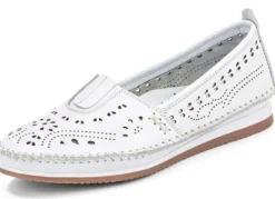 Andrea Conti, sommerliche Damen-Slipper, mit Gummizug