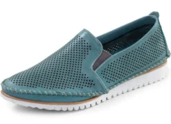Andrea Conti, sommerliche Damen-Slipper, Weite G, mit herausnehmbarem Fußbett