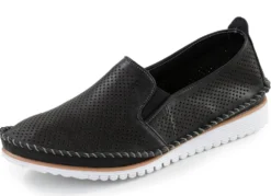 Andrea Conti, sommerliche Damen-Slipper, Weite G, mit herausnehmbarem Fußbett