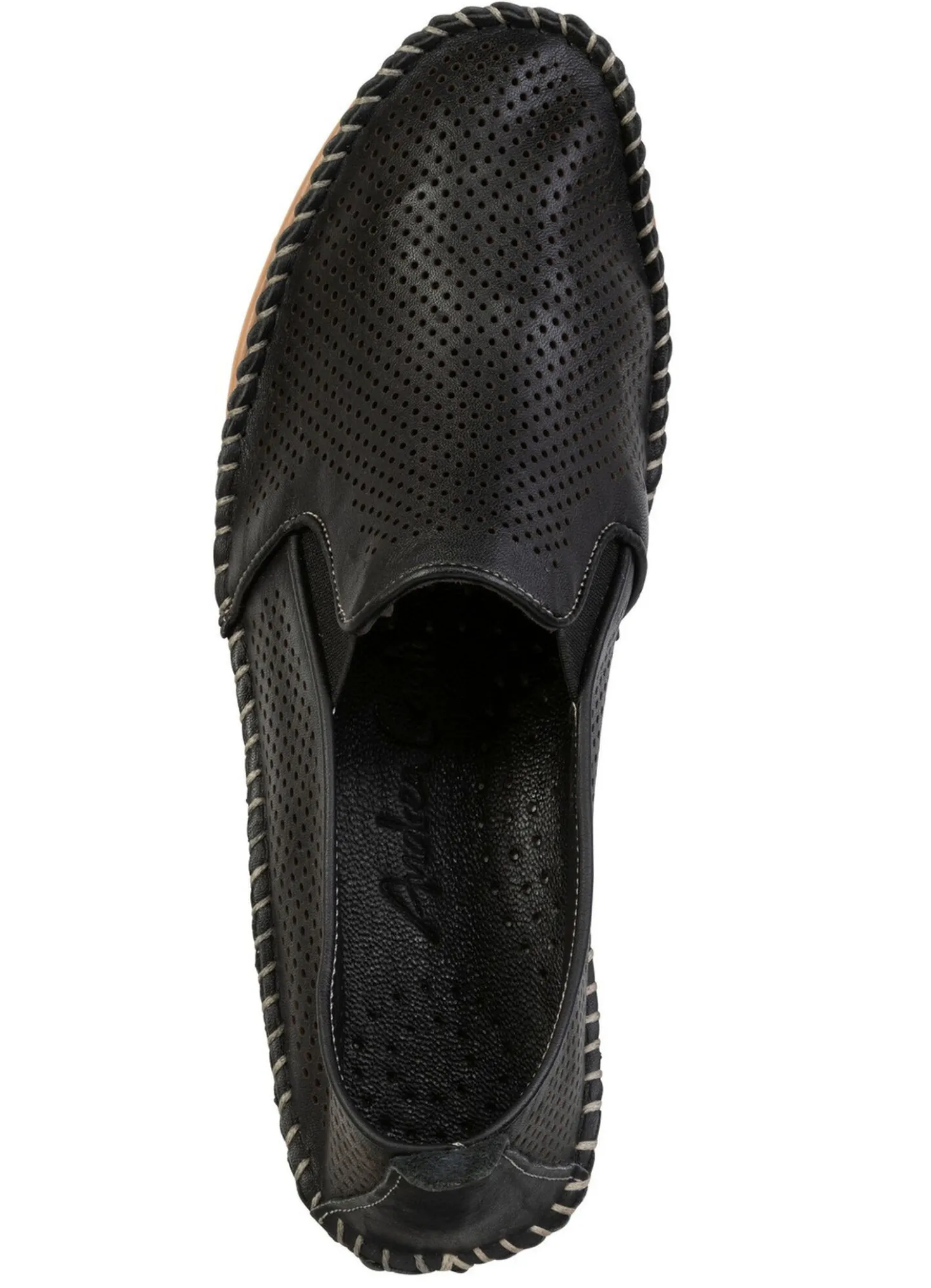 Andrea Conti, sommerliche Damen-Slipper, Weite G, mit herausnehmbarem Fußbett