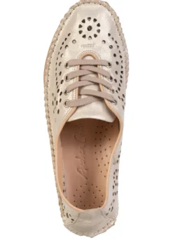 Andrea Conti, sommerliche Damen-Schnürschuhe, Weite G, mit herausnehmbarem Fußbett