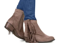 Andrea Conti, trendige Damen-Stiefeletten, Weite G, mit seitlichen Fransen