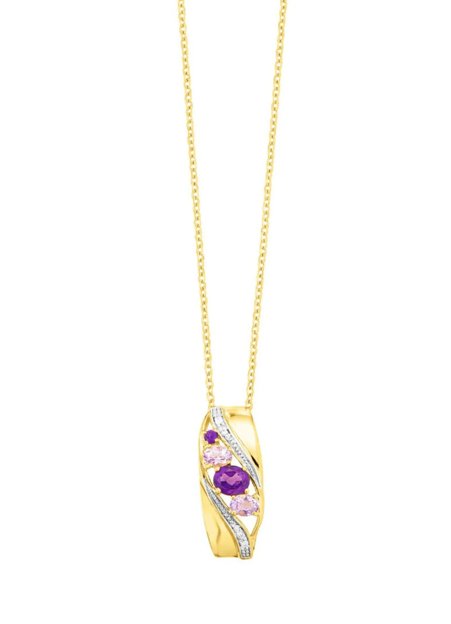 Anhänger mit Amethyst und Zirkonia