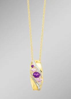 Anhänger mit Amethyst und Zirkonia