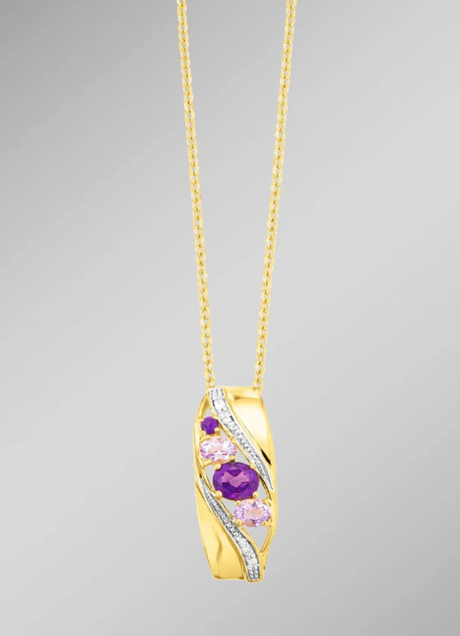 Anhänger mit Amethyst und Zirkonia