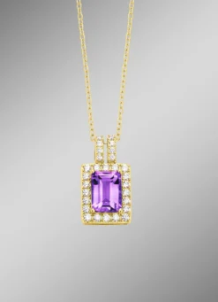 Anhänger mit Amethyst und Zirkonia