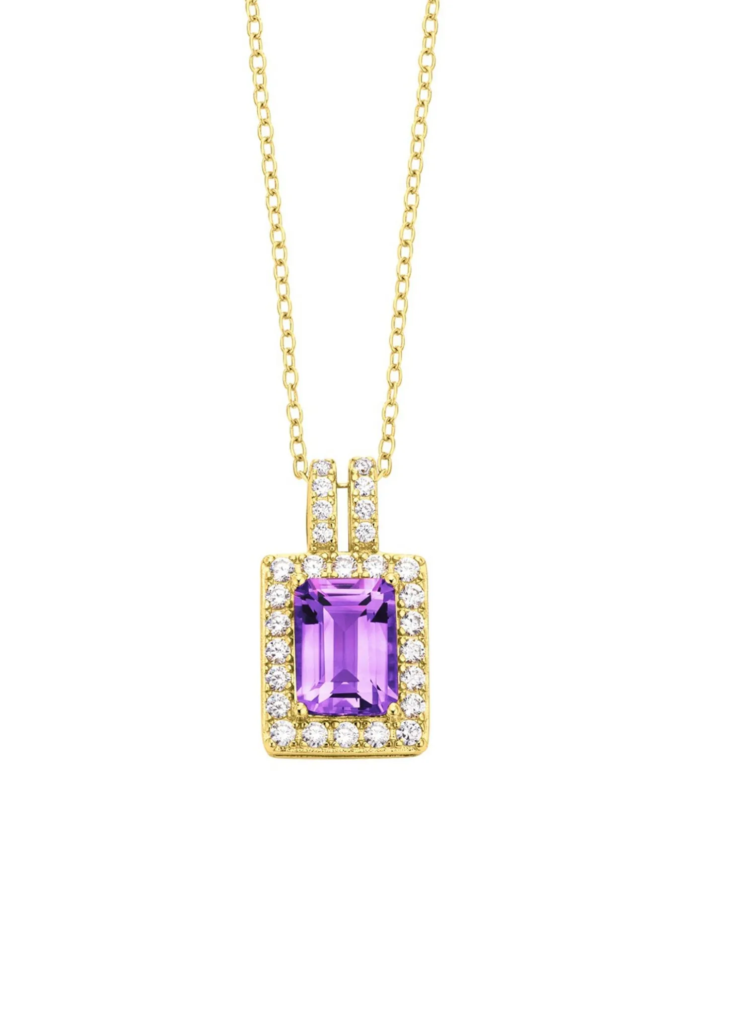 Anhänger mit Amethyst und Zirkonia