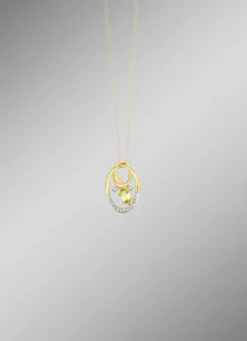 Anhänger mit Brillanten und Peridot