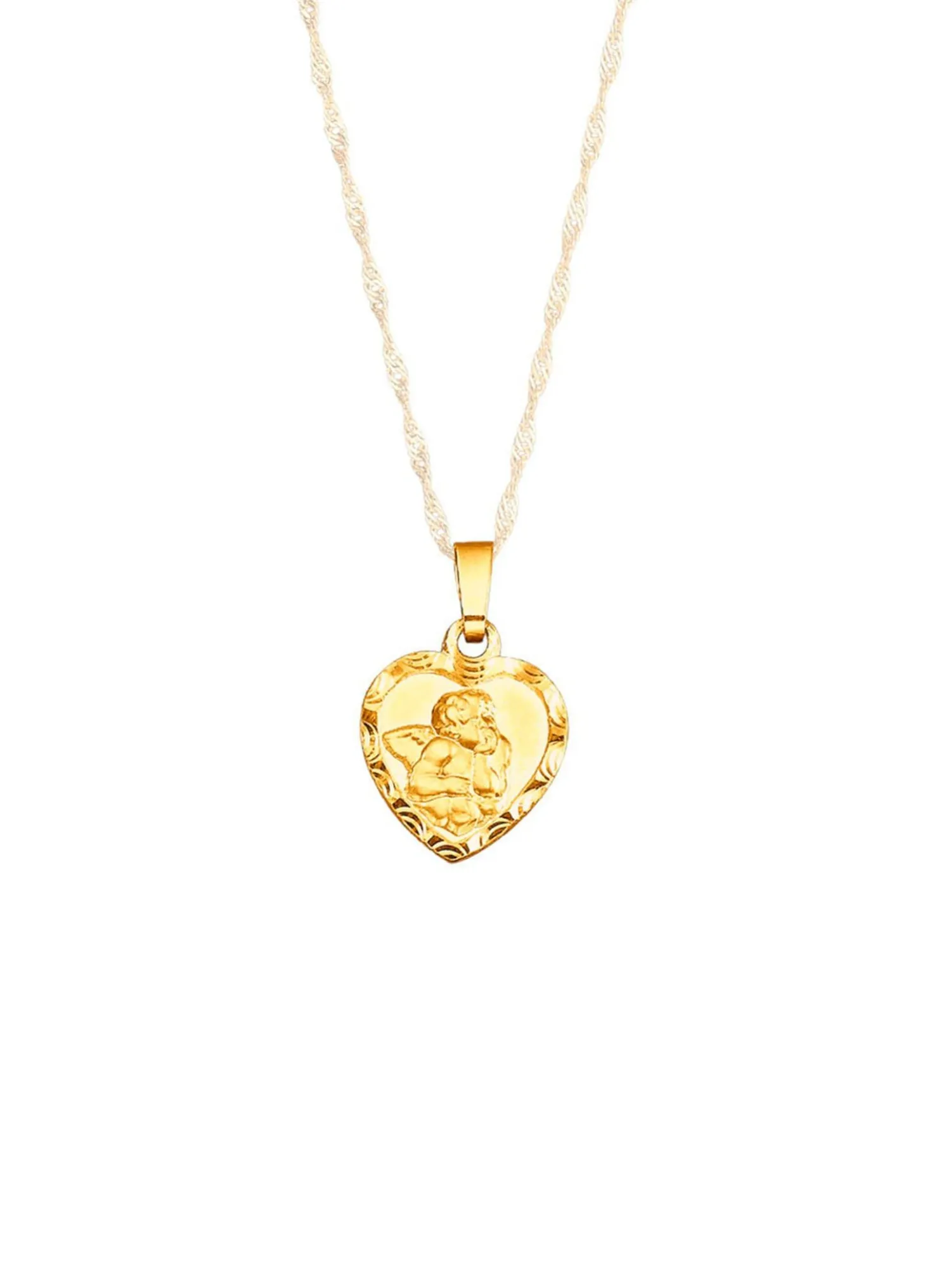 Anhänger Schutzengel mit Diamantschnitt