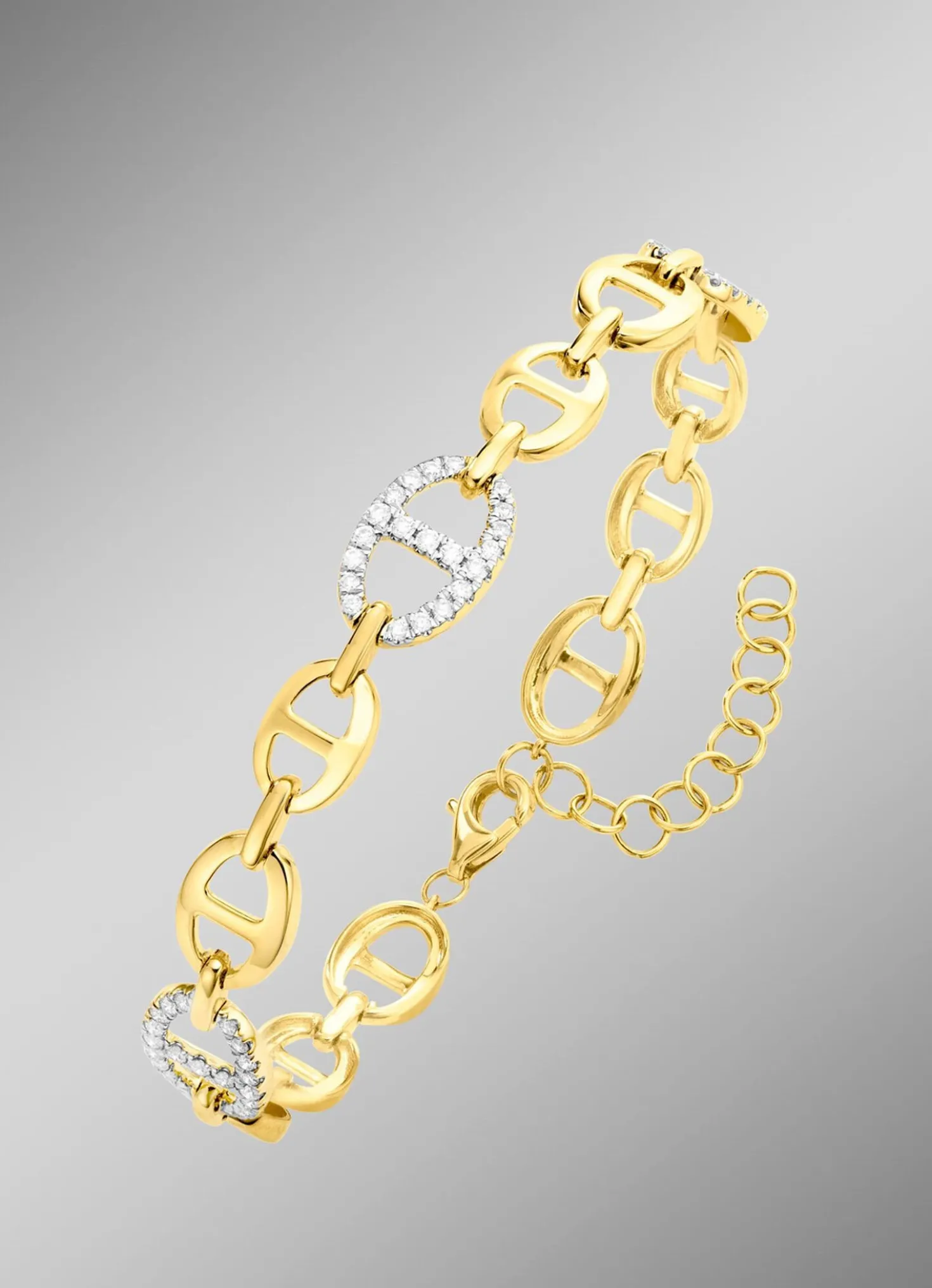Armband mit Brillanten in Bicolor
