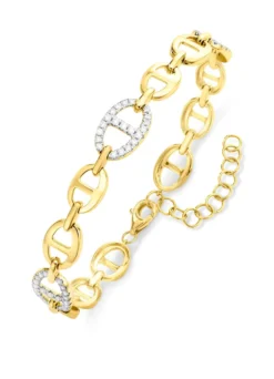 Armband mit Brillanten in Bicolor