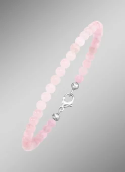Armband mit echtem Rosenquarz