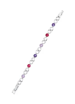 Armband mit Kristallen in Pink