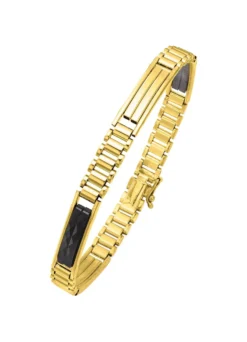 Armband mit schwarzen Keramik-Einlagen