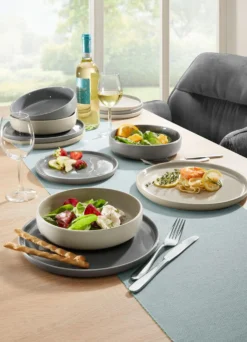 Arte Viva 12-teiliges Tafel-Service aus Markensteinzeug