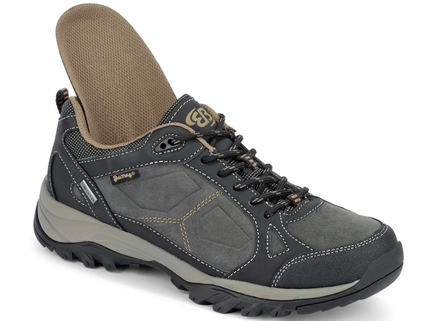 Atmungsaktive Herren-Schnürschuhe, mit herausnehmbarem Fußbett