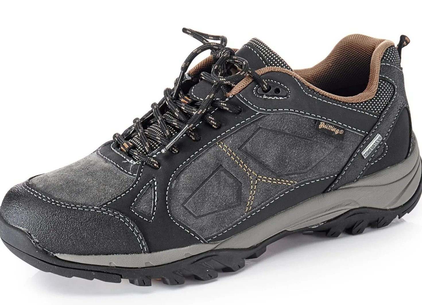 Atmungsaktive Herren-Schnürschuhe, mit herausnehmbarem Fußbett