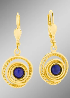 Attraktive Ohrringe mit echt Lapislazuli