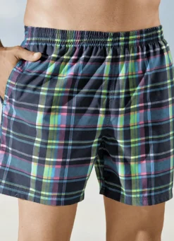 Badeshorts kariert, Microfaser
