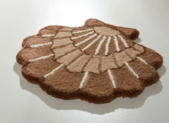 Barfußweiche Badgarnitur in Muschel-Optik
