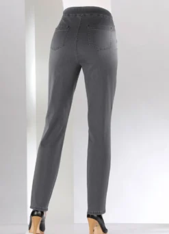 Bauchweg-Jeans in Schlupfform