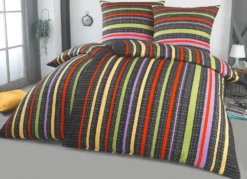 Beidseitig bedruckte Bettwäsche-Garnitur von Dobnig
