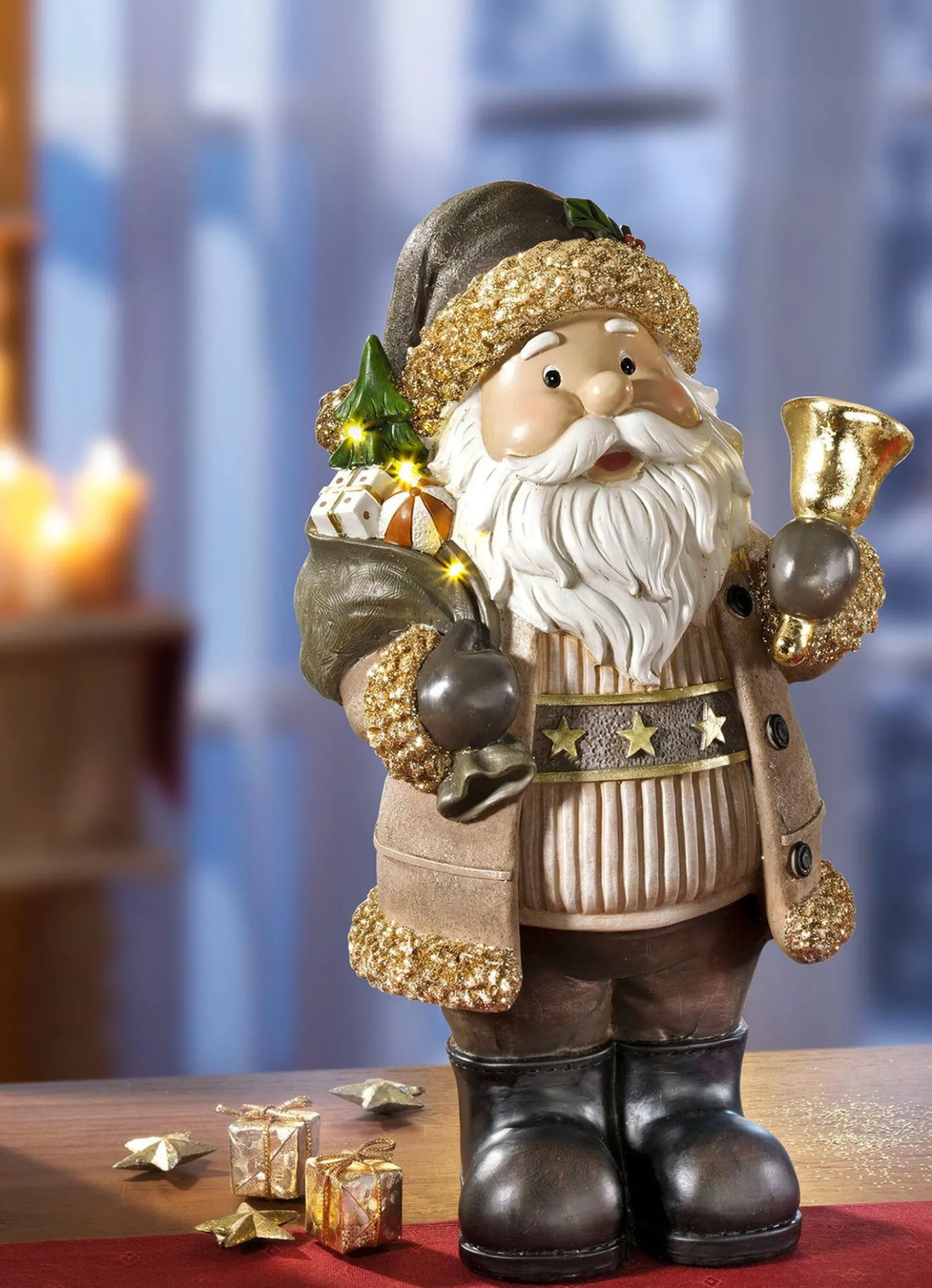 Beleuchtete Figuren aus Polyresin