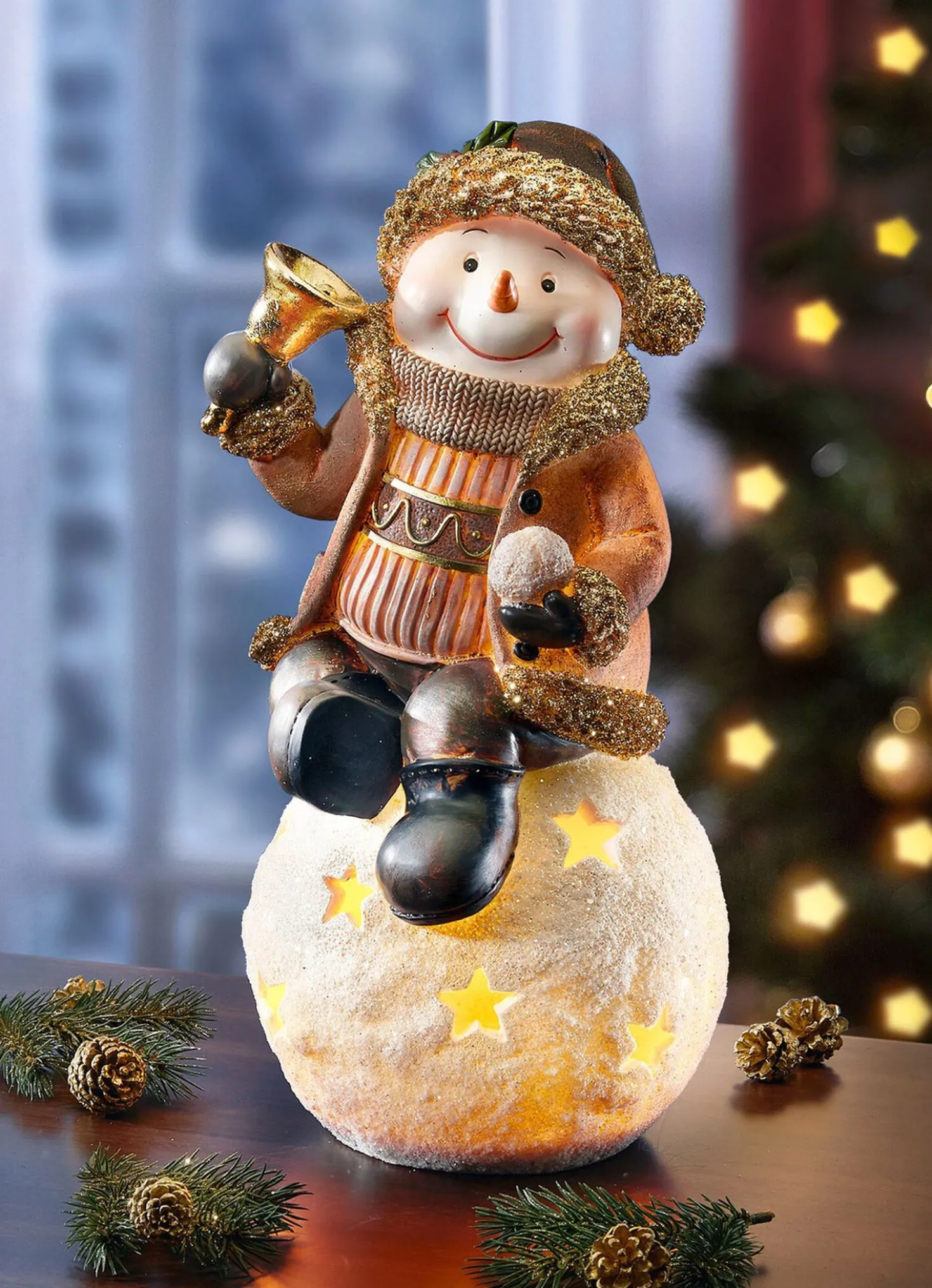 Beleuchteter Schneemann