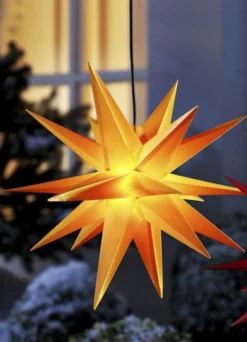 Beleuchteter Weihnachtsstern mit Timer