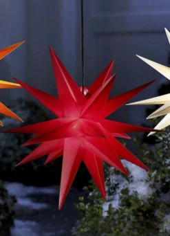 Beleuchteter Weihnachtsstern mit Timer