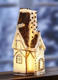Beleuchtetes Haus