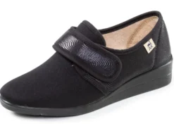 Bequeme Damen-Klettschuhe, aus angenehm gepolstertem Textilmaterial