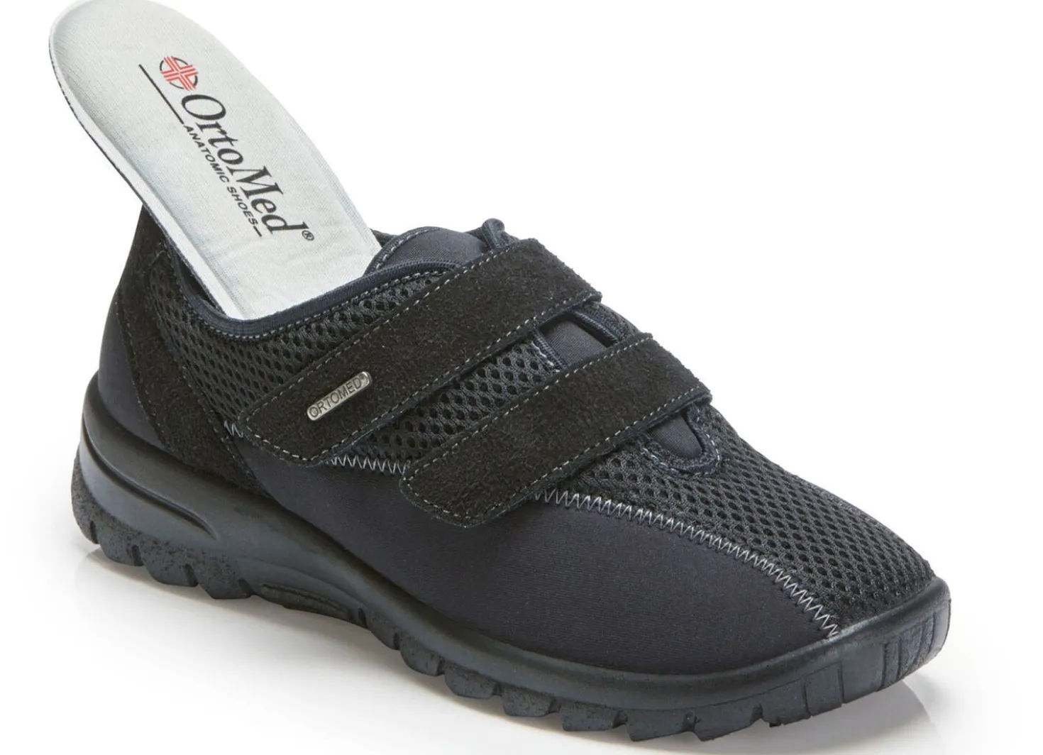 Bequeme Damen-Klettschuhe, Weite H, mit herausnehmbarem Fußbett