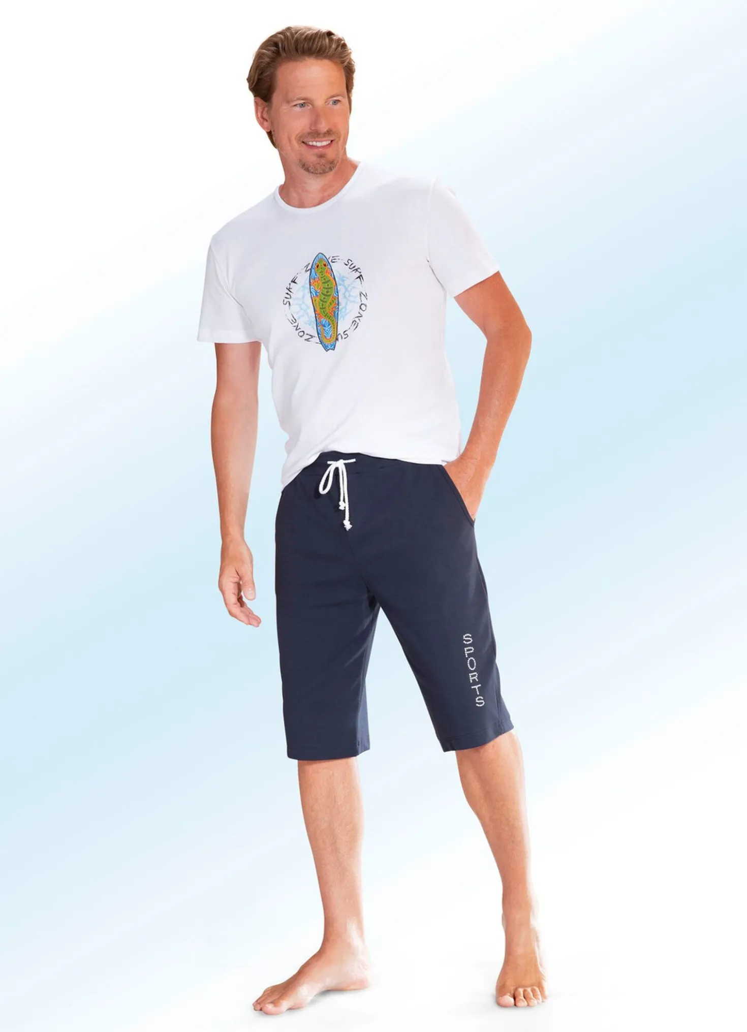 Bermuda mit breitem Bund