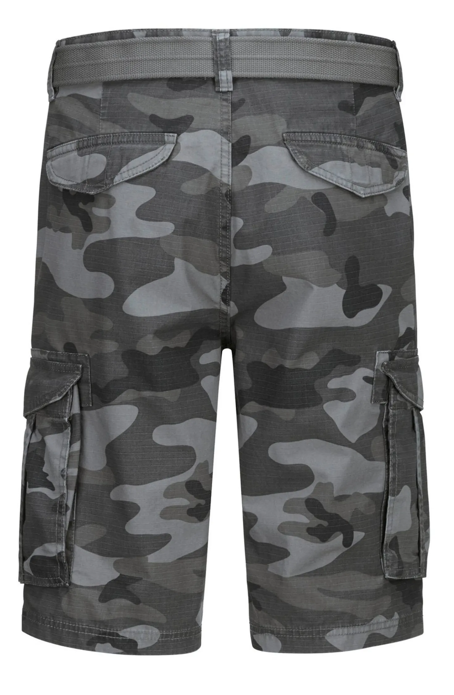 Bermudas mit Gürtel und Cargotaschen in 2 Farben