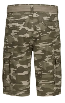 Bermudas mit Gürtel und Cargotaschen in 2 Farben