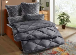 Bettwaren-Set, aus Microfaser-Flanell, 2-teilig