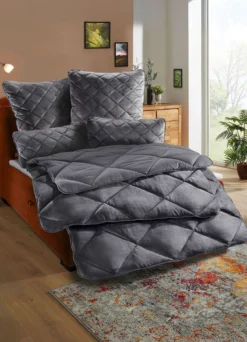 Bettwaren-Set, aus Microfaser-Flanell, 2-teilig