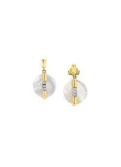 Bewegliche Eleganz: Ohrstecker mit echt Perlmutt