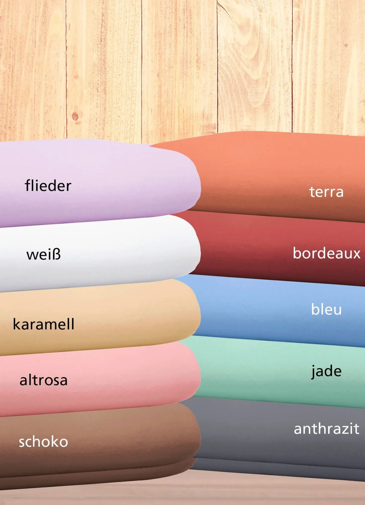 Biber-Betttuch aus 100% Baumwolle