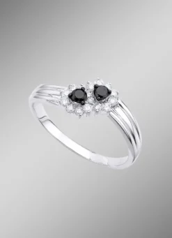 Bildschöner Damenring mit 16 Diamanten